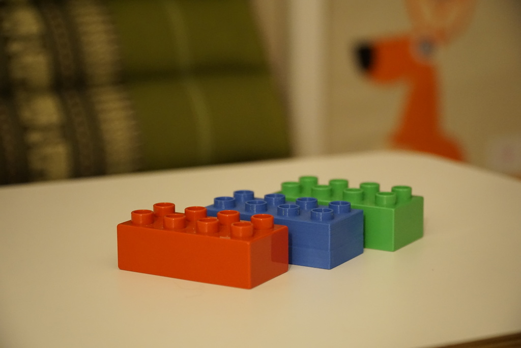 Realy Duplo Compatible 3D-Printing Optimized Brick (4x2)