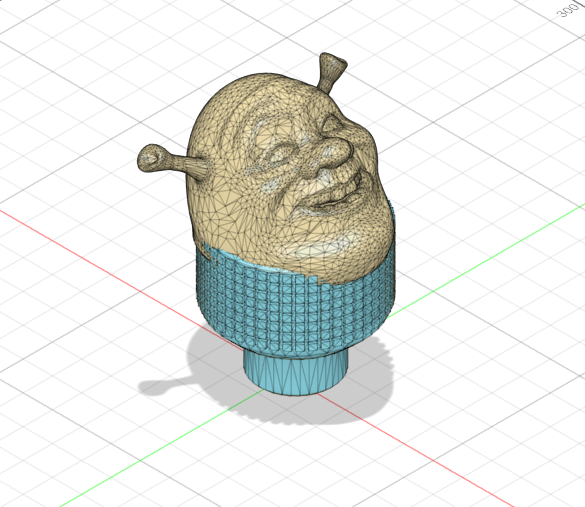 Z-Axis knob with Shrek Head