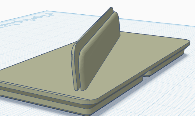 Gridfinity angled polaroid holder