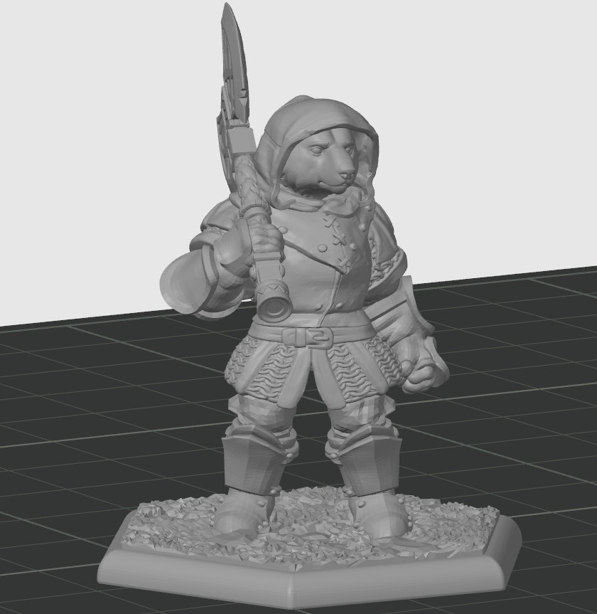 Tabletop Bear Fighter — miniatura 3