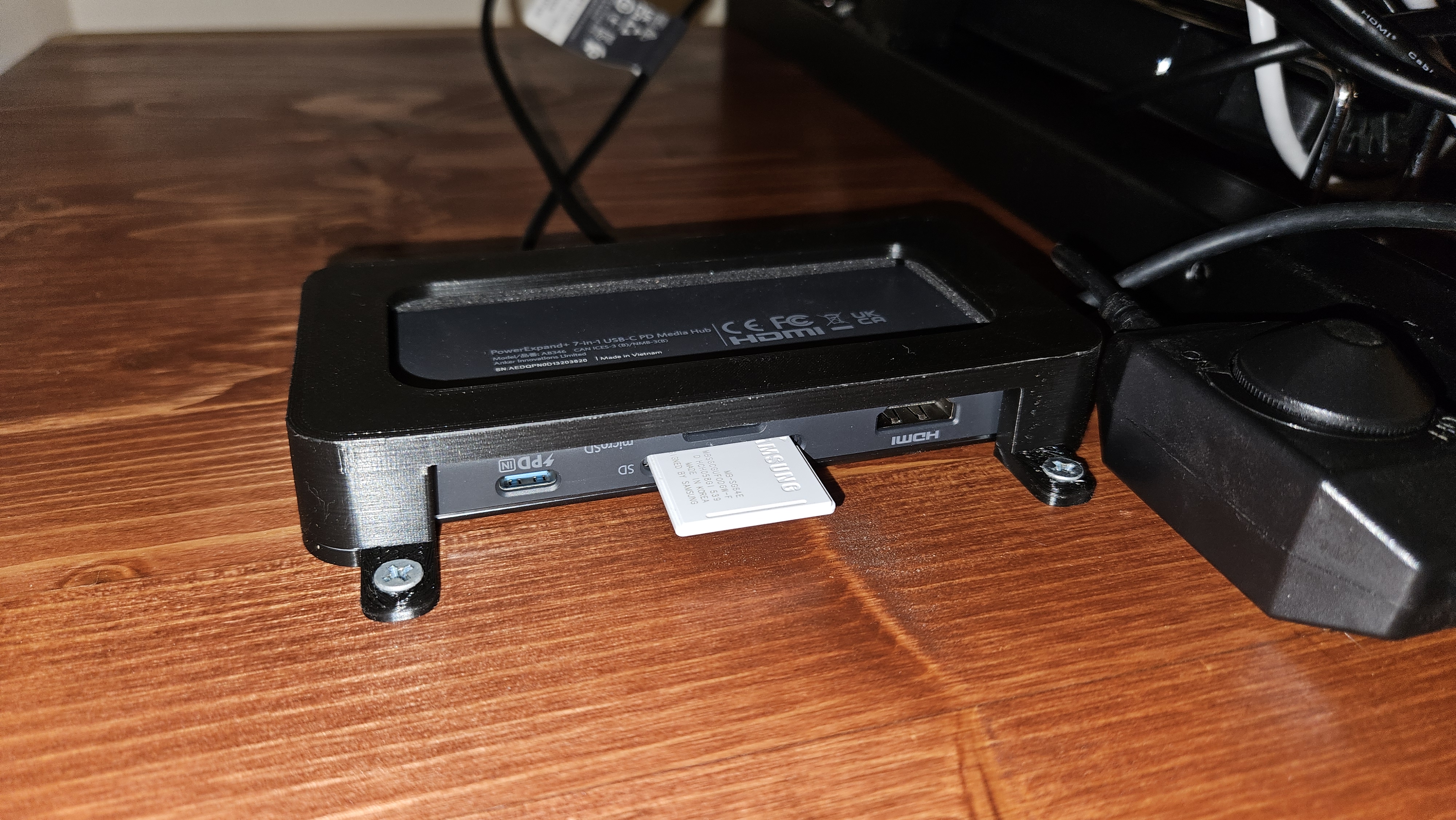 Mounting Bracket for Anker 341 USB-C 7-in-1 Hub