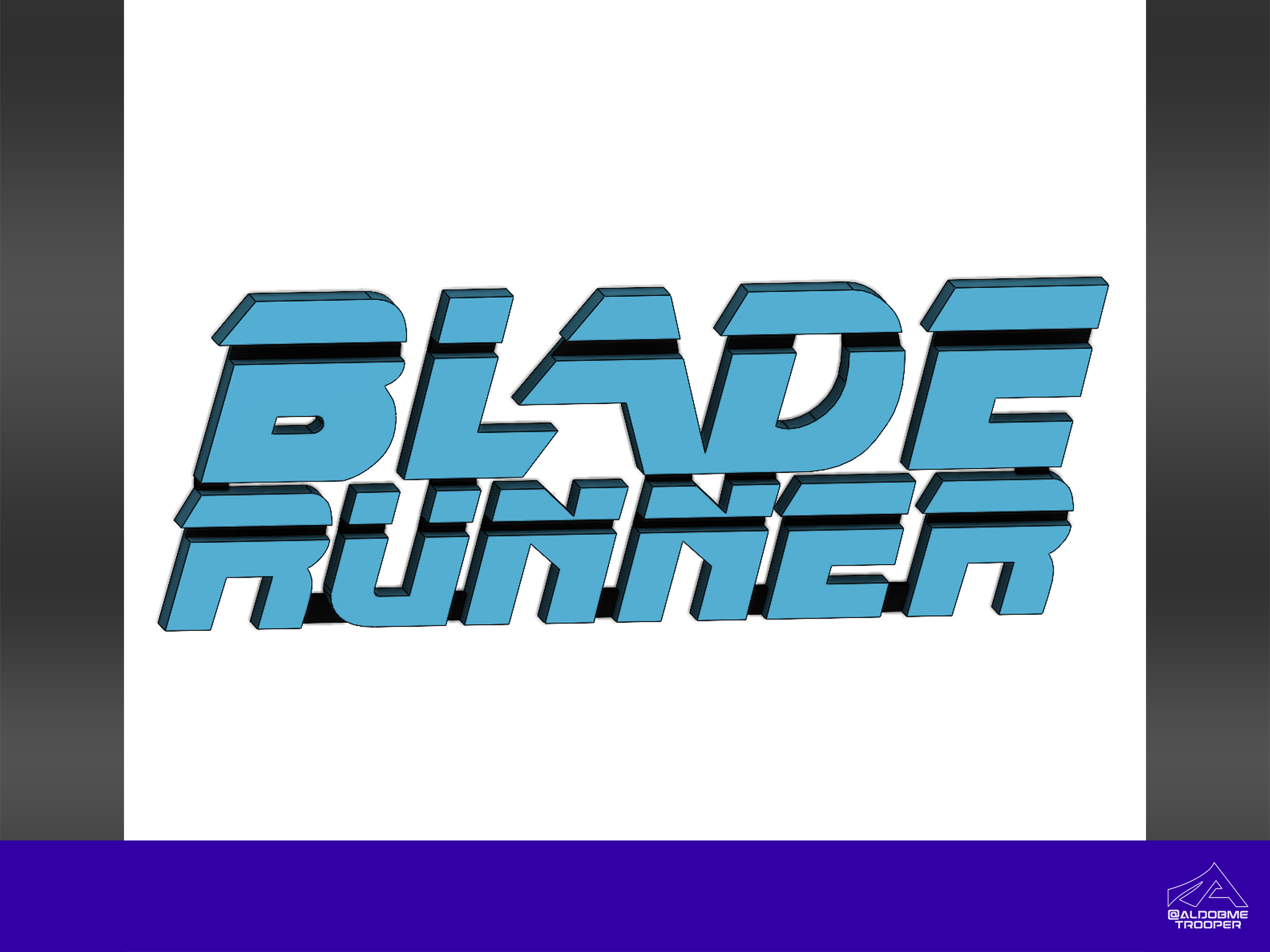Blade Runner 3D logo