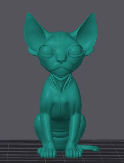 猫レプロ3D Sphynx cat by ripper 321 | Download free STL model