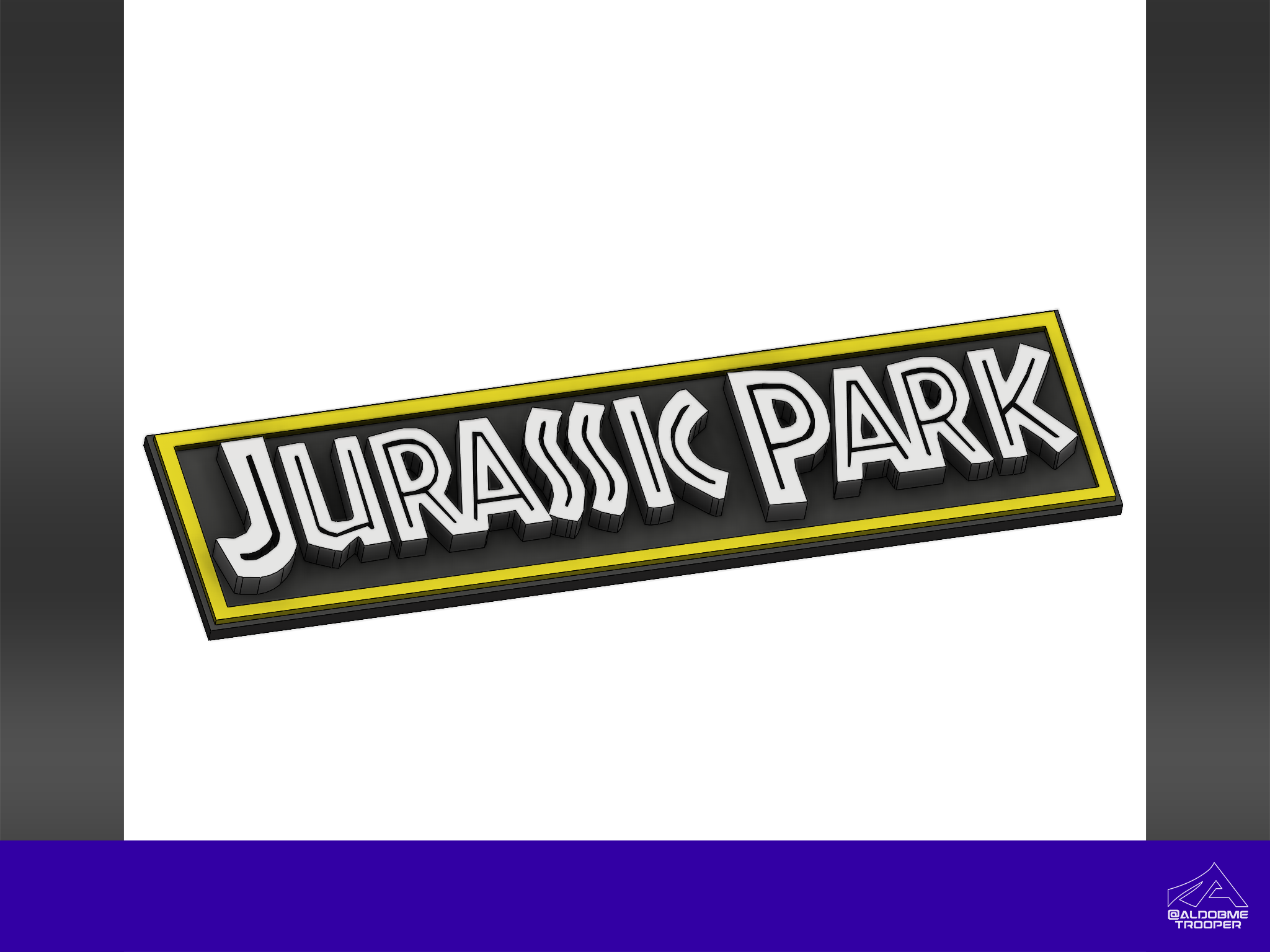 Jurassic Park 3D logo M2