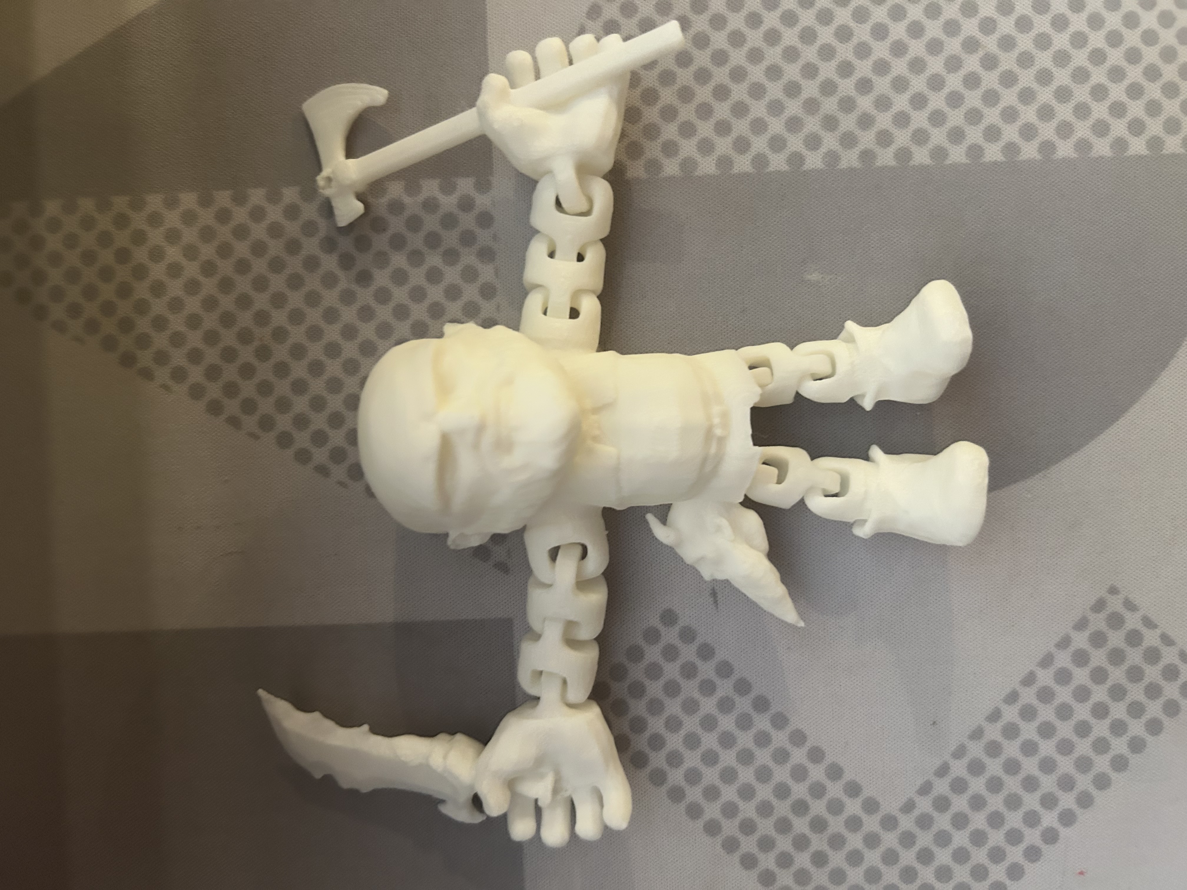 Articulated moving Kratos toy