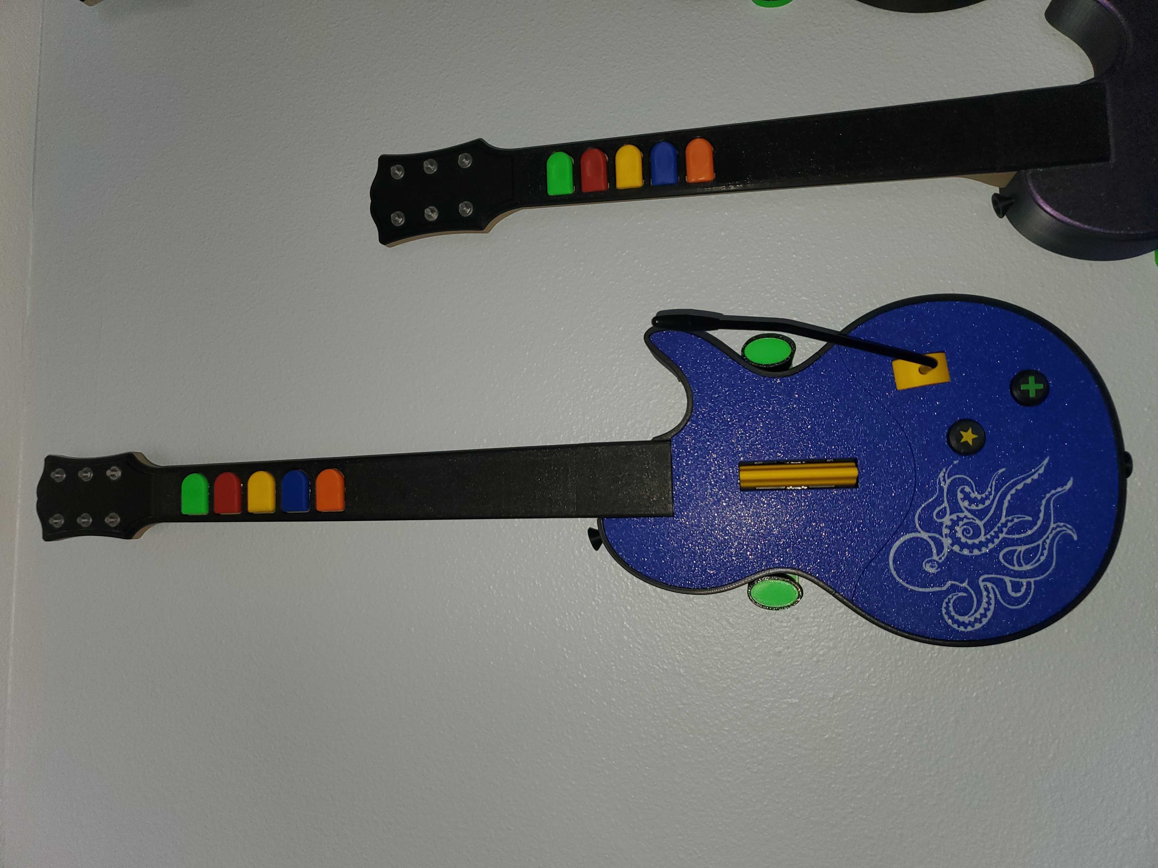 Wall Mounts for Les Paul Controller for Guitar Hero/Clone Hero/YARG