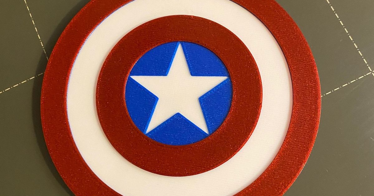 Captain America Shield Classic Coaster by nerdyviews | Download free ...