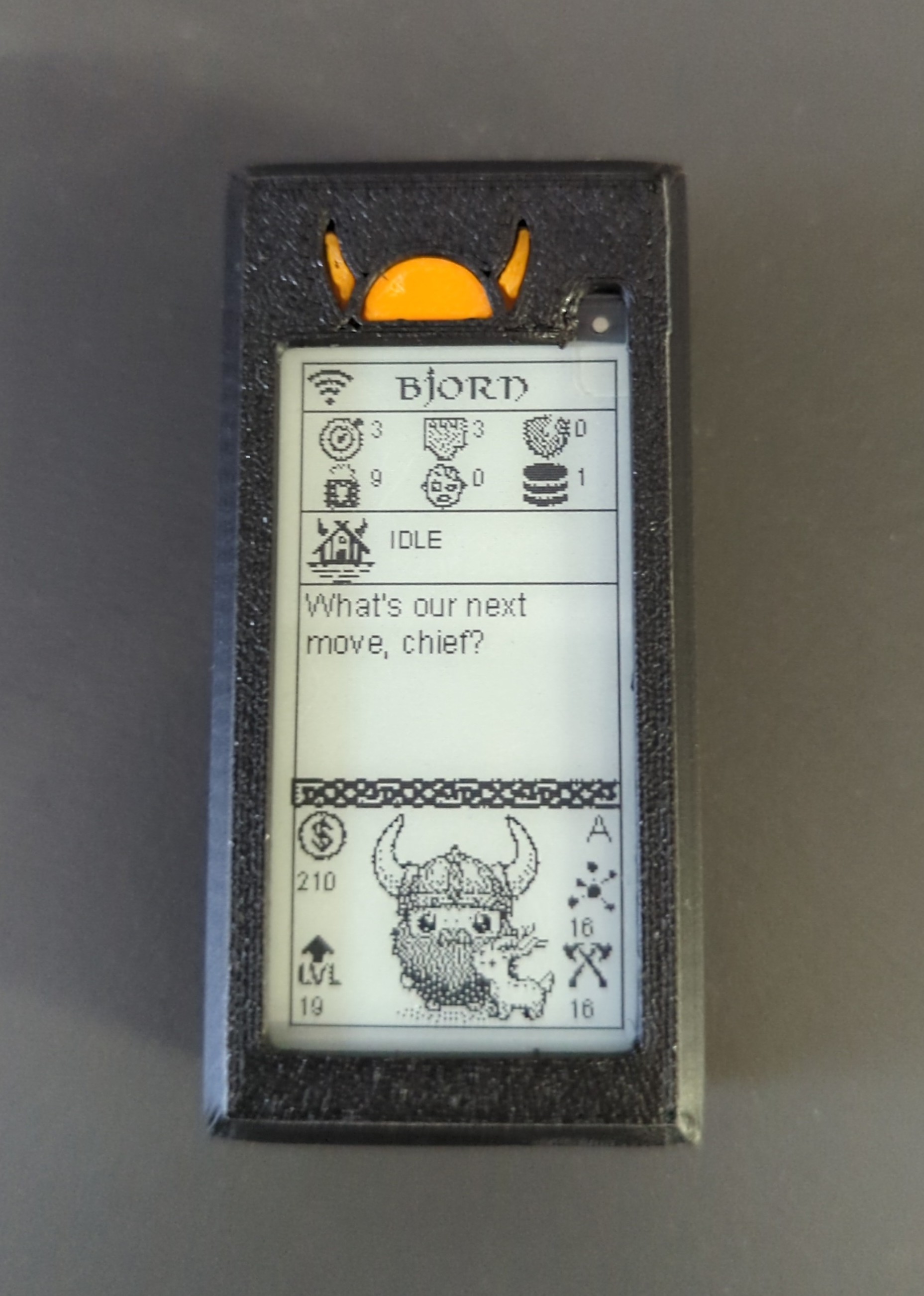 Bjorn the Cyberviking case (Pi Zero 2 W + Waveshare v4)
