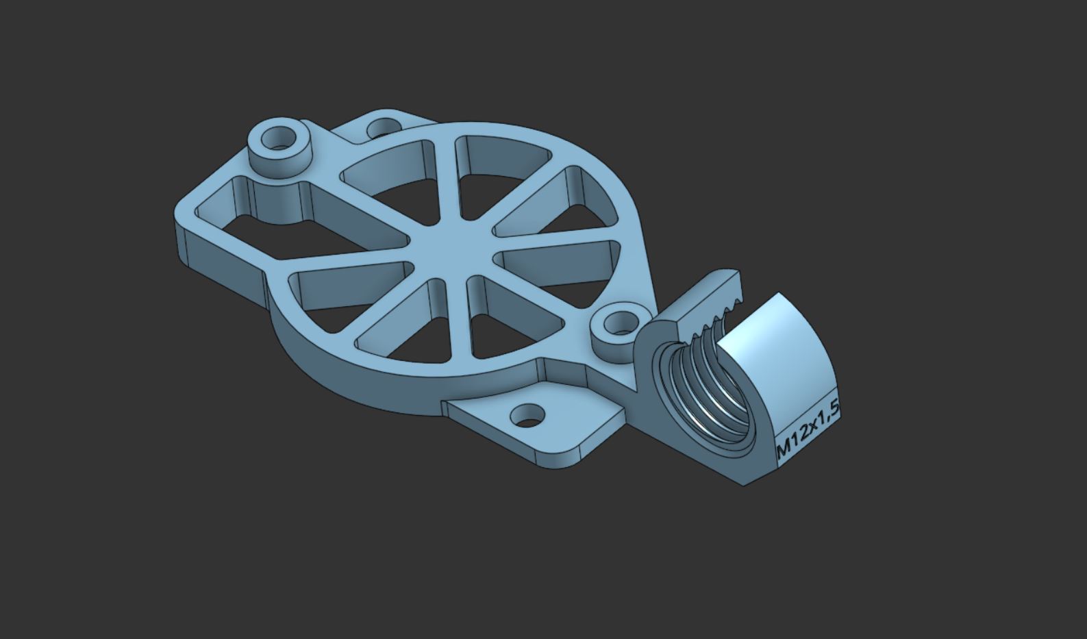 XOL G2SA EBB36 mount for umbilical cord M12