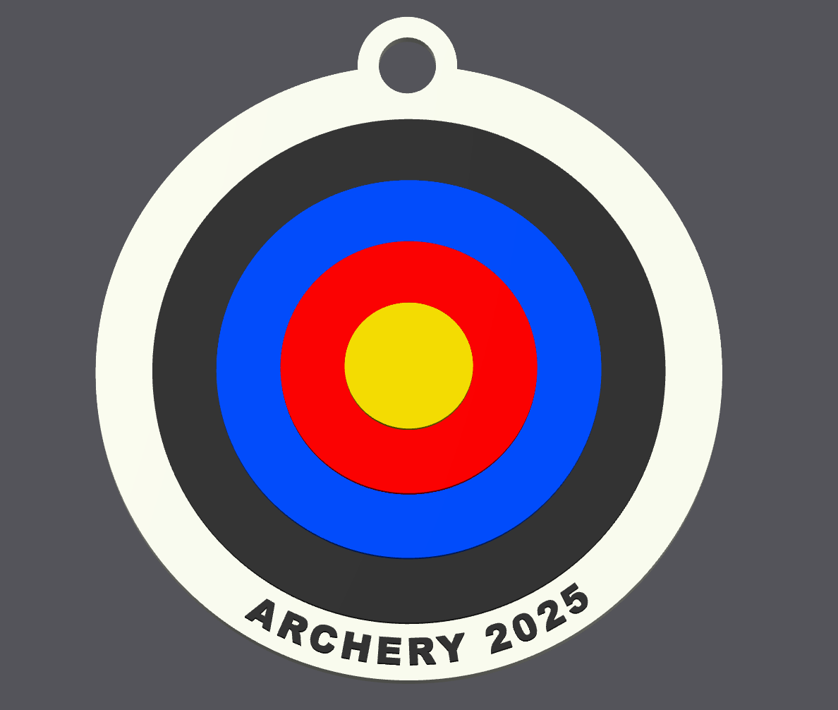 The 2025 Archery Target Keyring