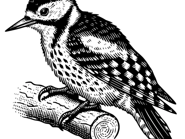 Two spotted woodpeckers