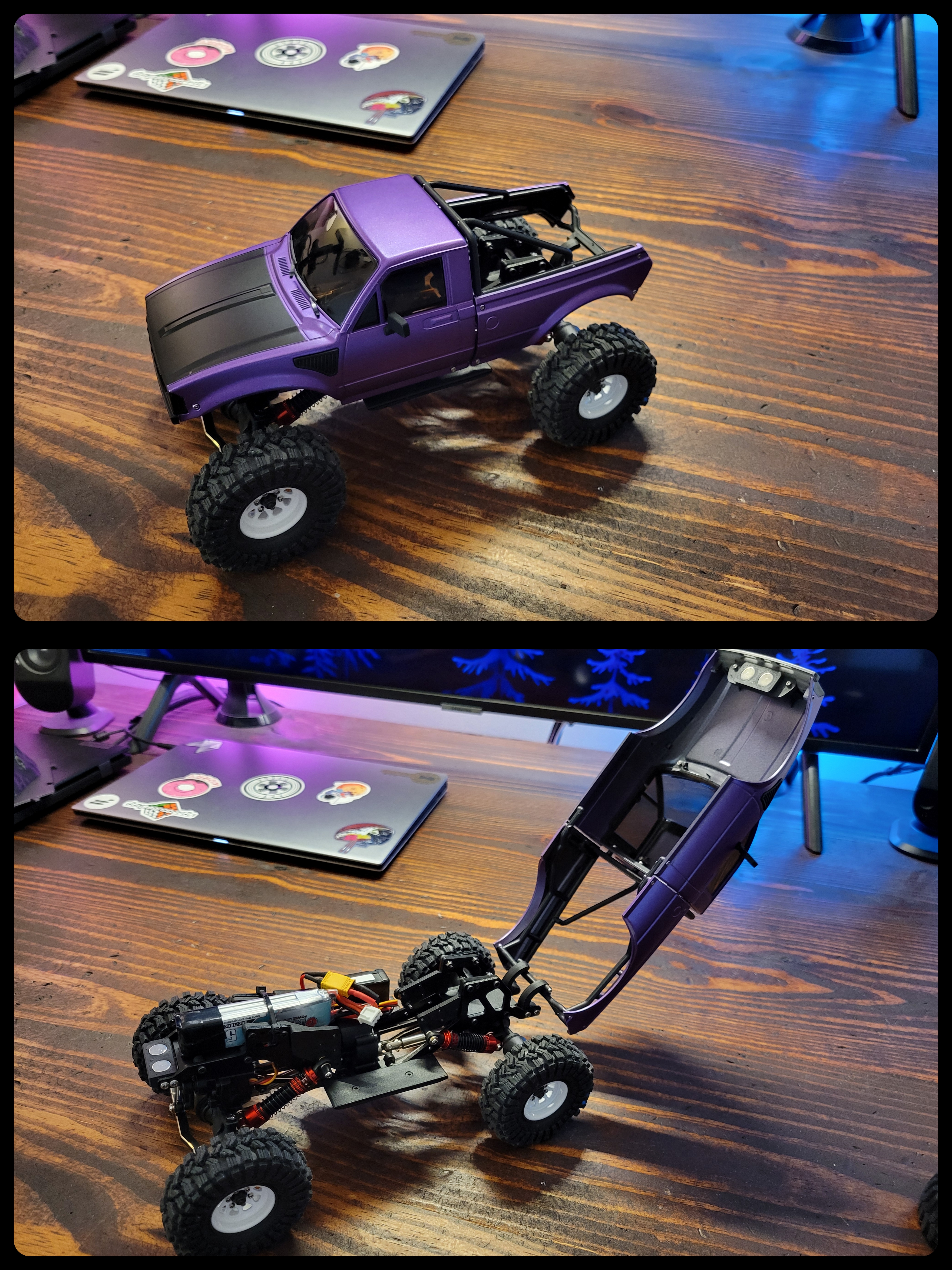 Ascent 18 IR60 Hinged/Magnetic Body Mounts and Sliders