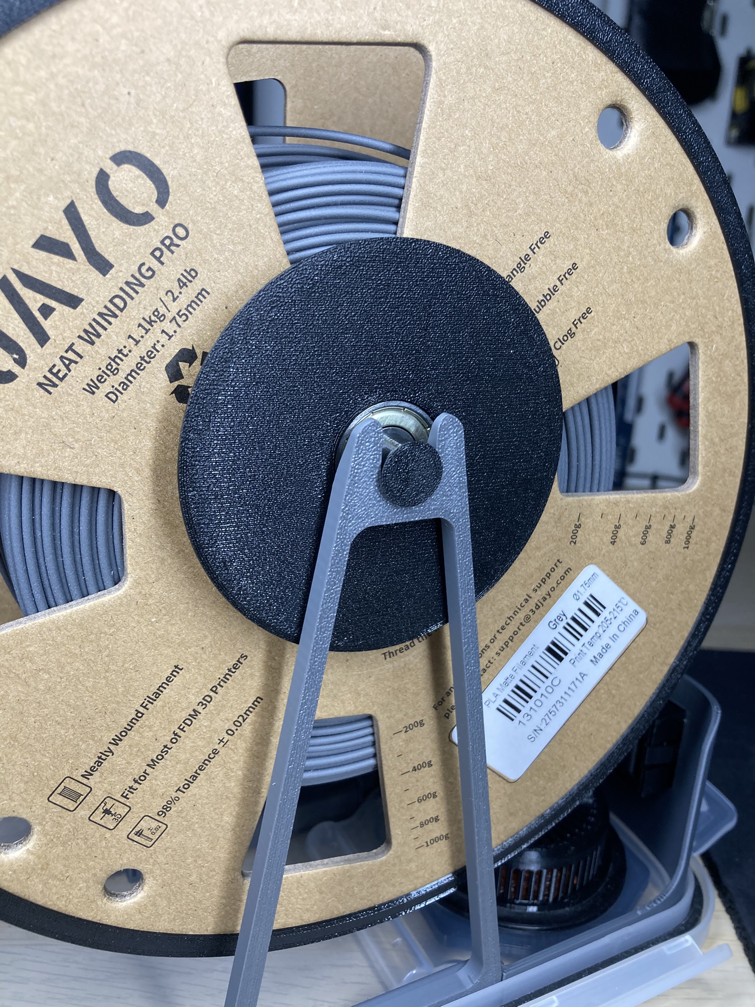 Filament dry box with universal hub and quick mounting system 3D model thumbnail