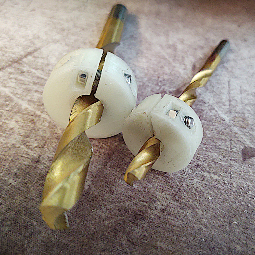 Miniatura 2 do modelo 3D Drill Bit Depth Stop (Customizable Remix)