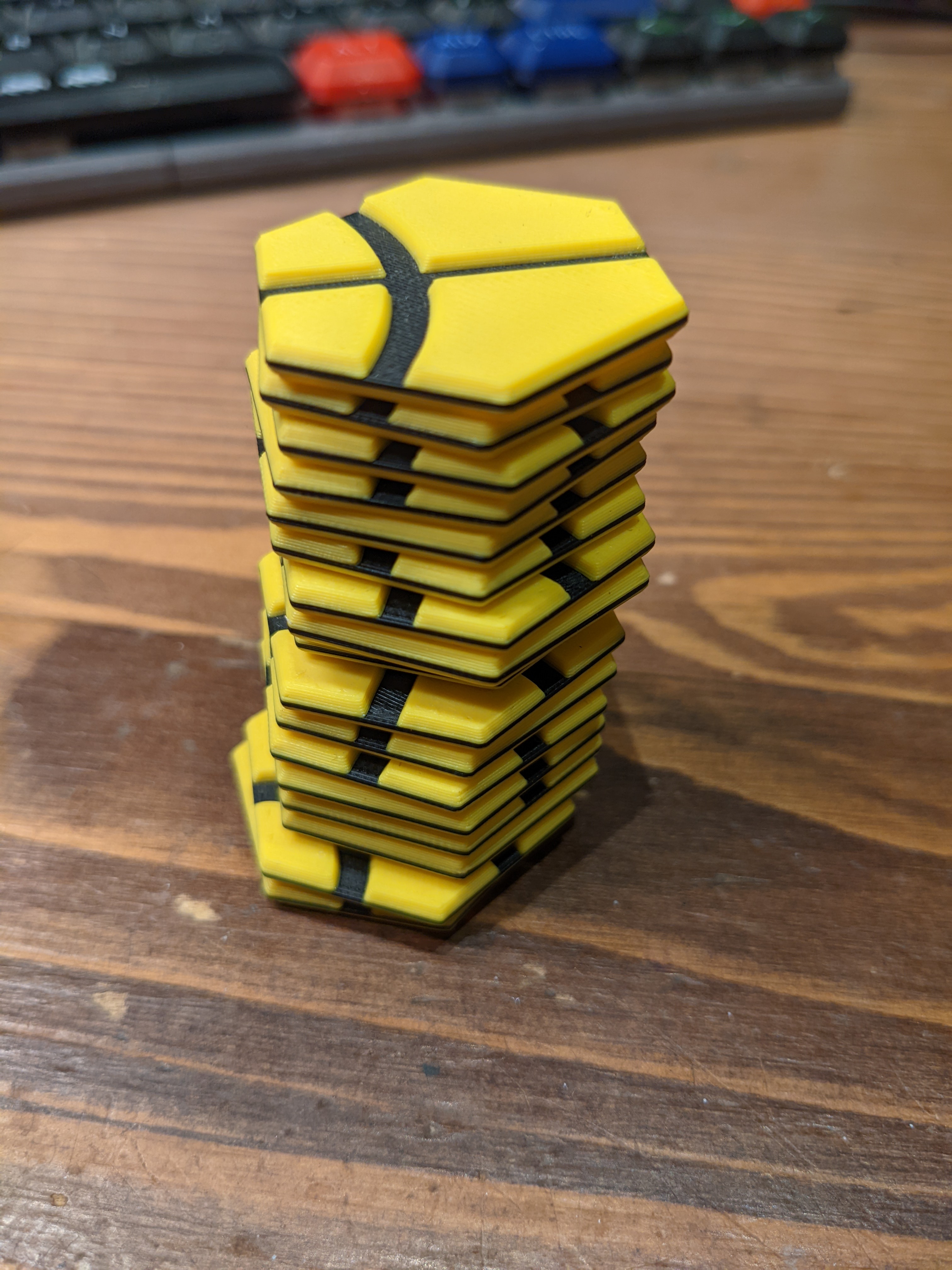 Miniatura 2 do modelo 3D Hex path puzzle