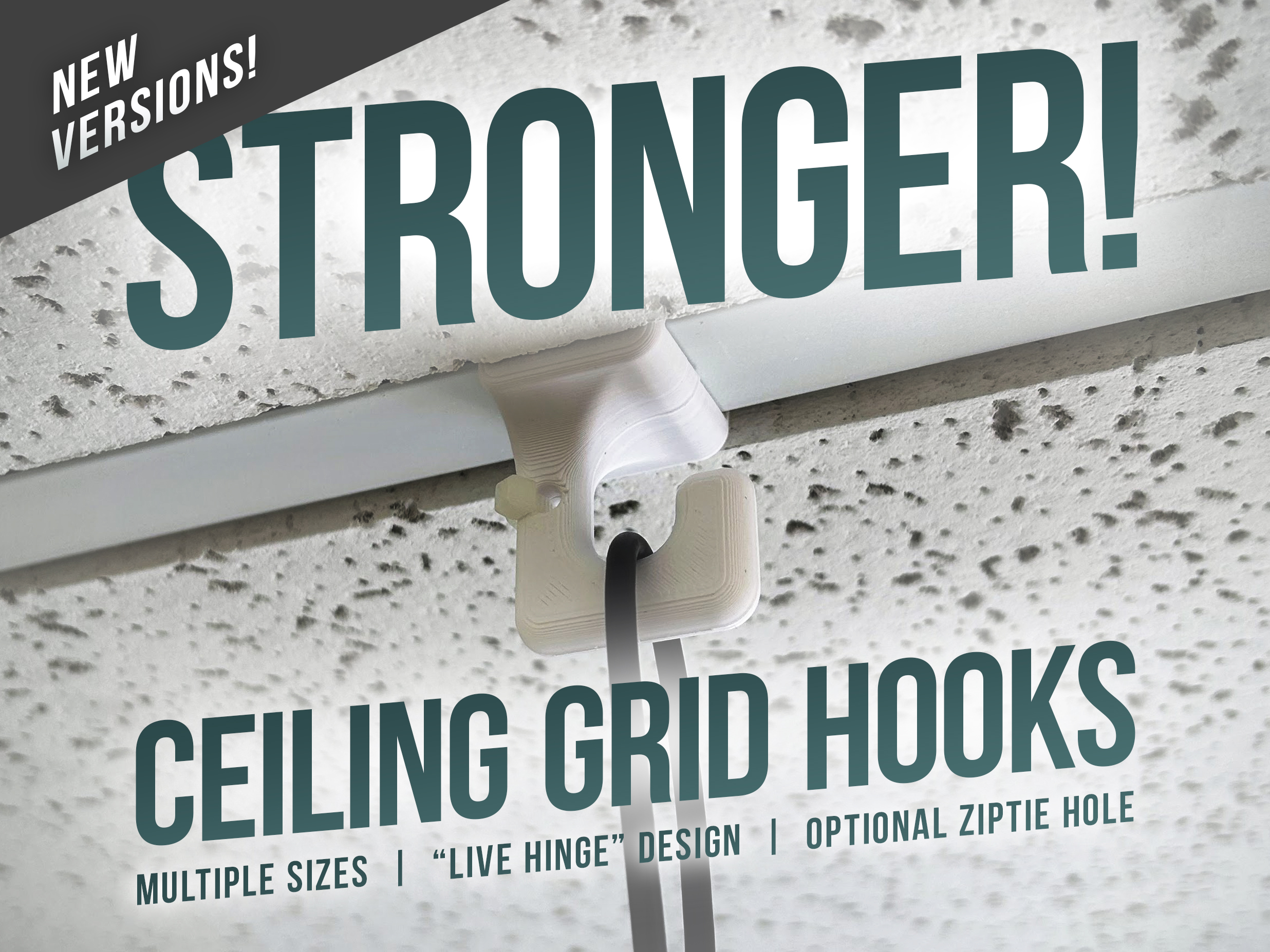 Strong Ceiling Grid Hooks