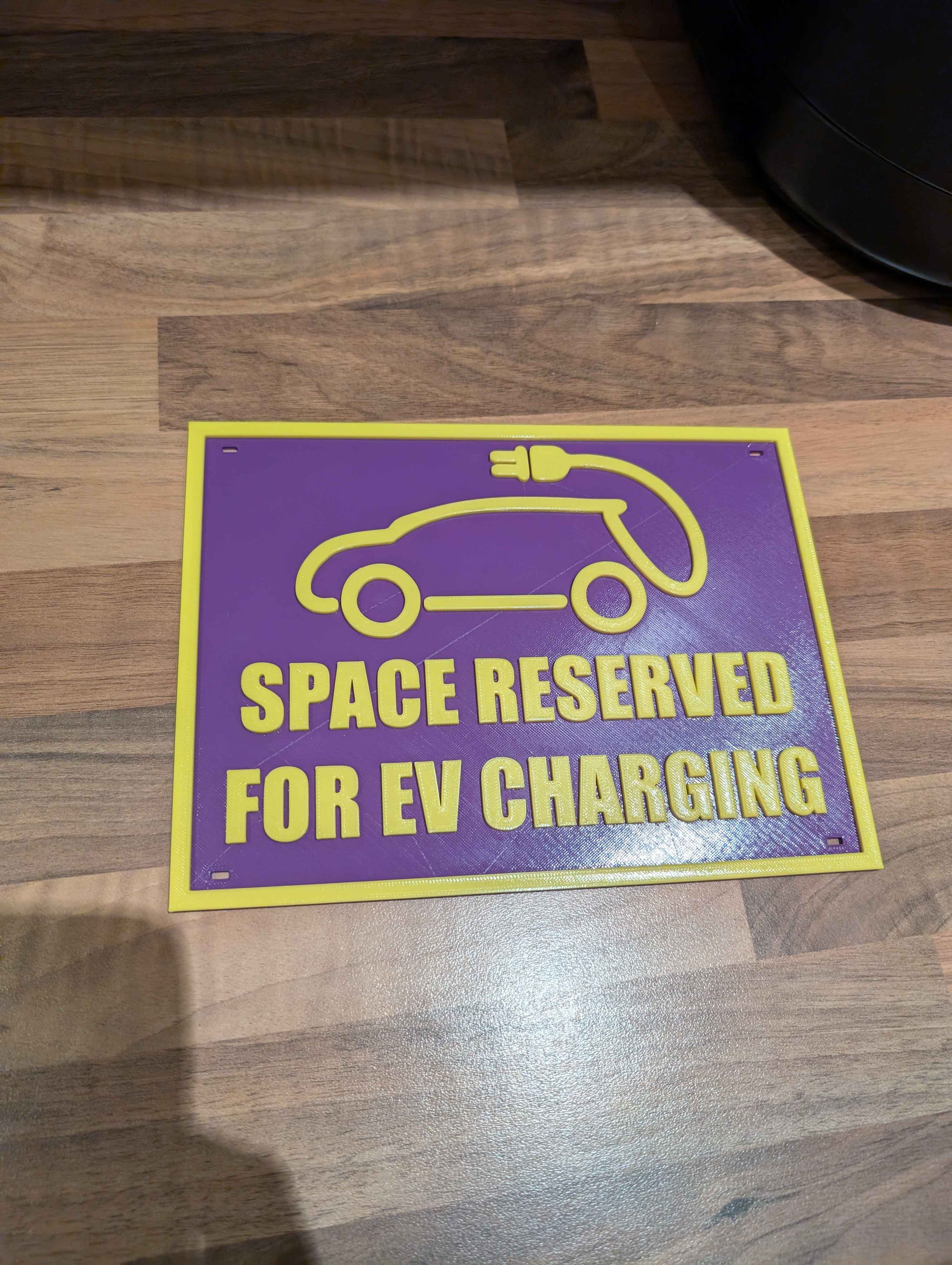 EV Charging Sign