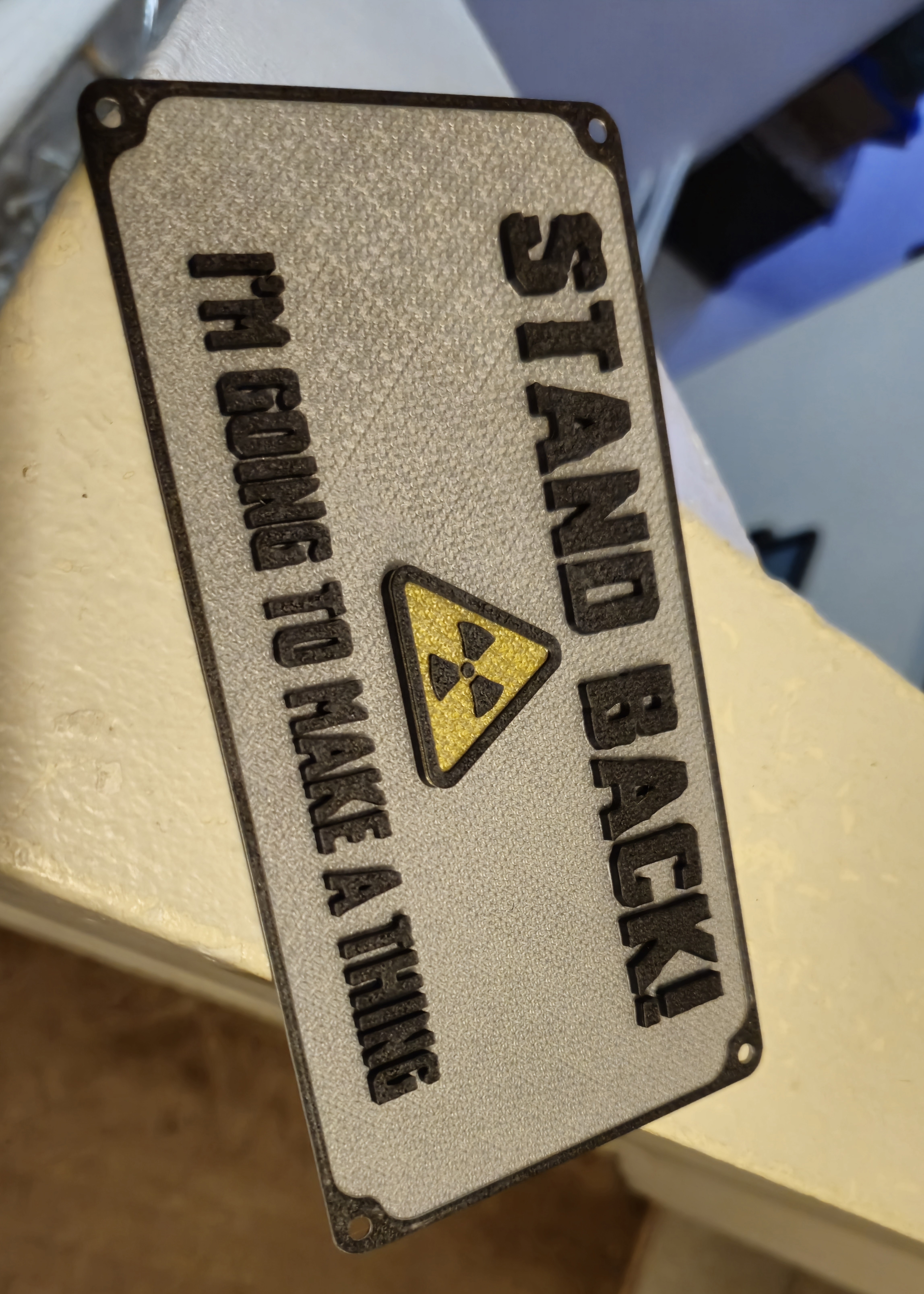 3D Printing Warning Sign