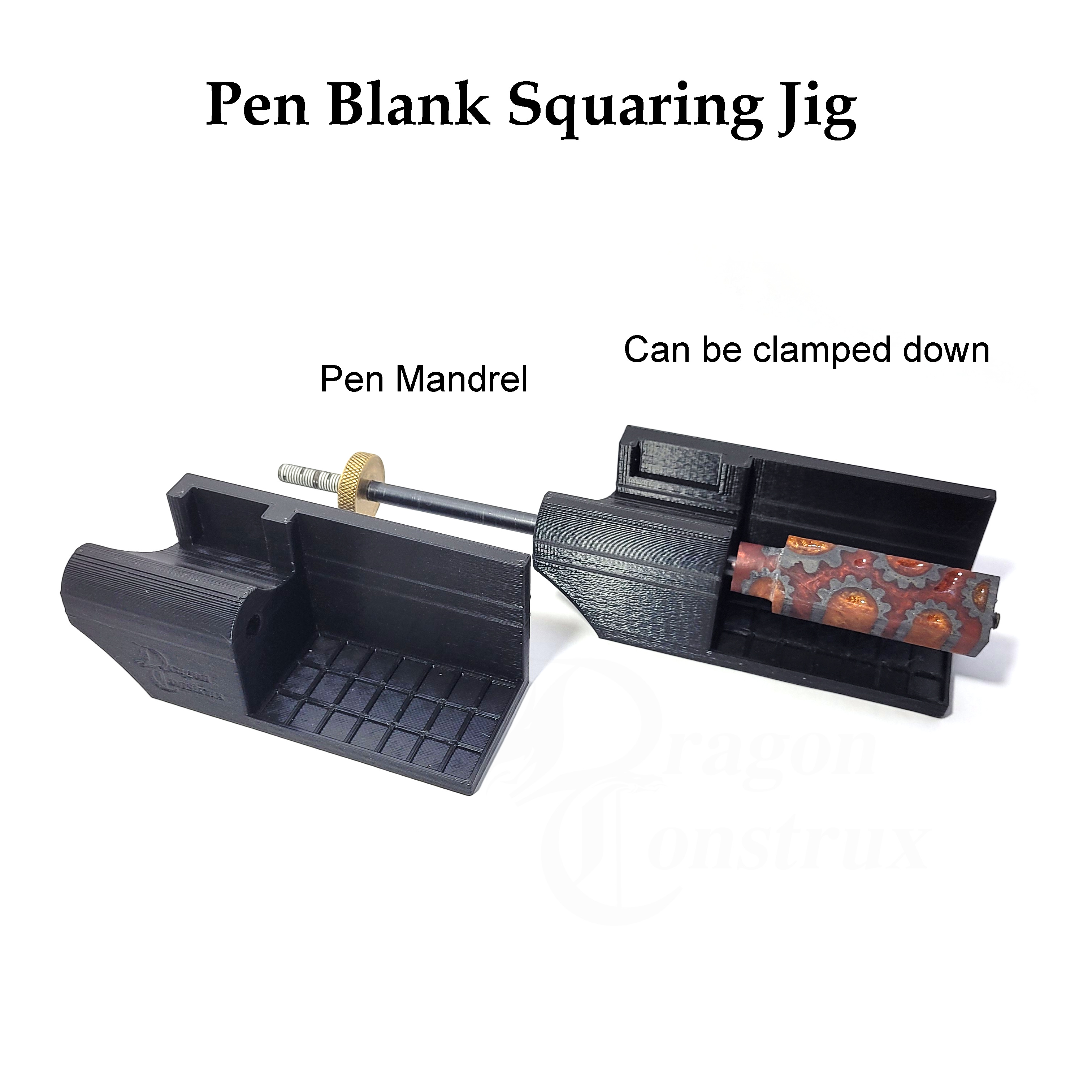 Barrel Trimming Pen Blank Squaring Jig