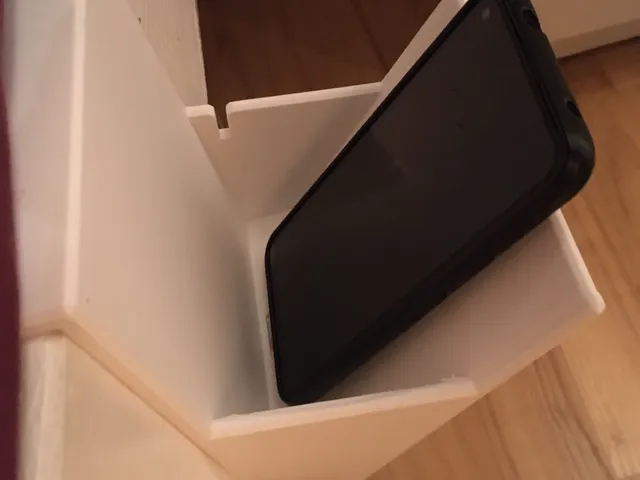 Mini bedside storage box for smartphones and other stuff