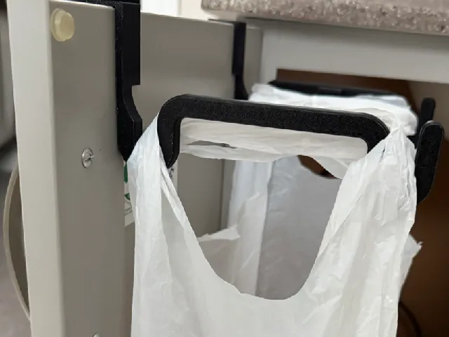 Cabinet Door Grocery Trash Bag Holder