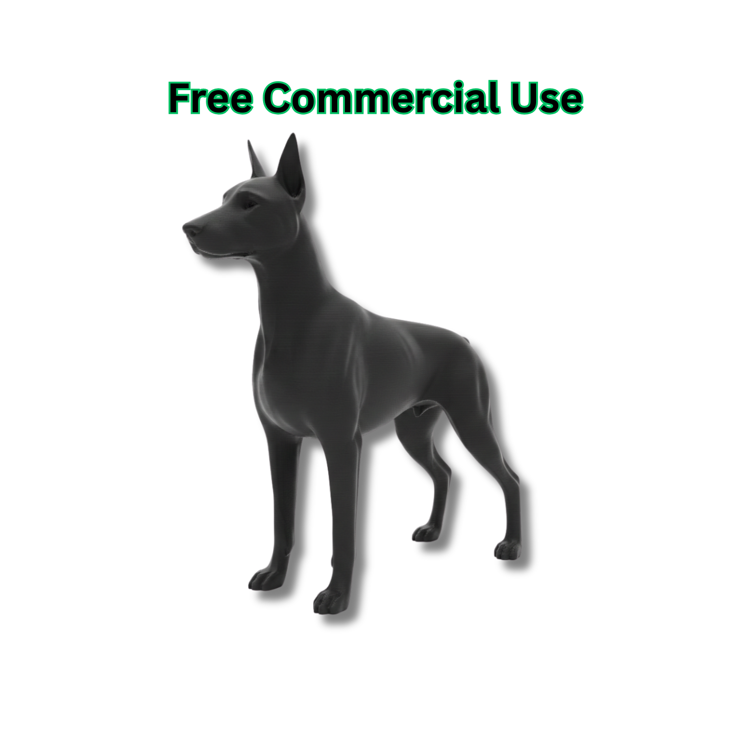 Doberman Pinscher Dog Figurine
