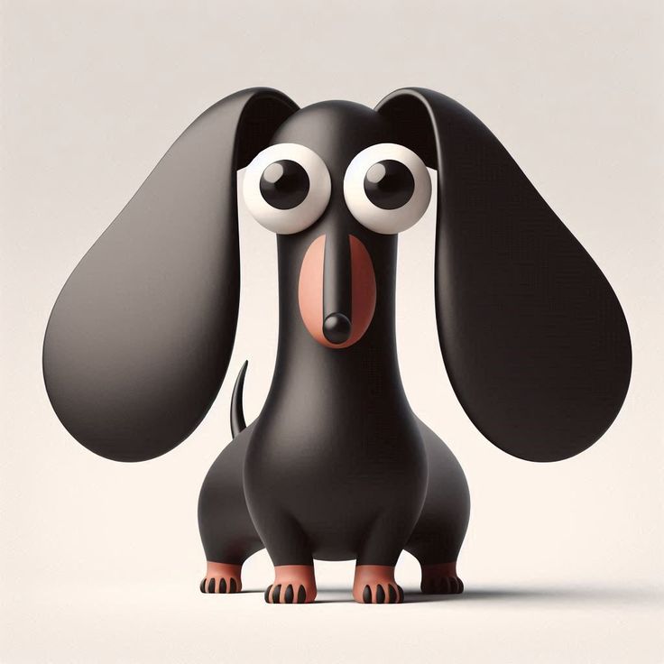 Baby Fun Dog Clay character kawaii 3D Model