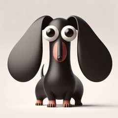 Baby Fun Dog Clay character kawaii 3D Model