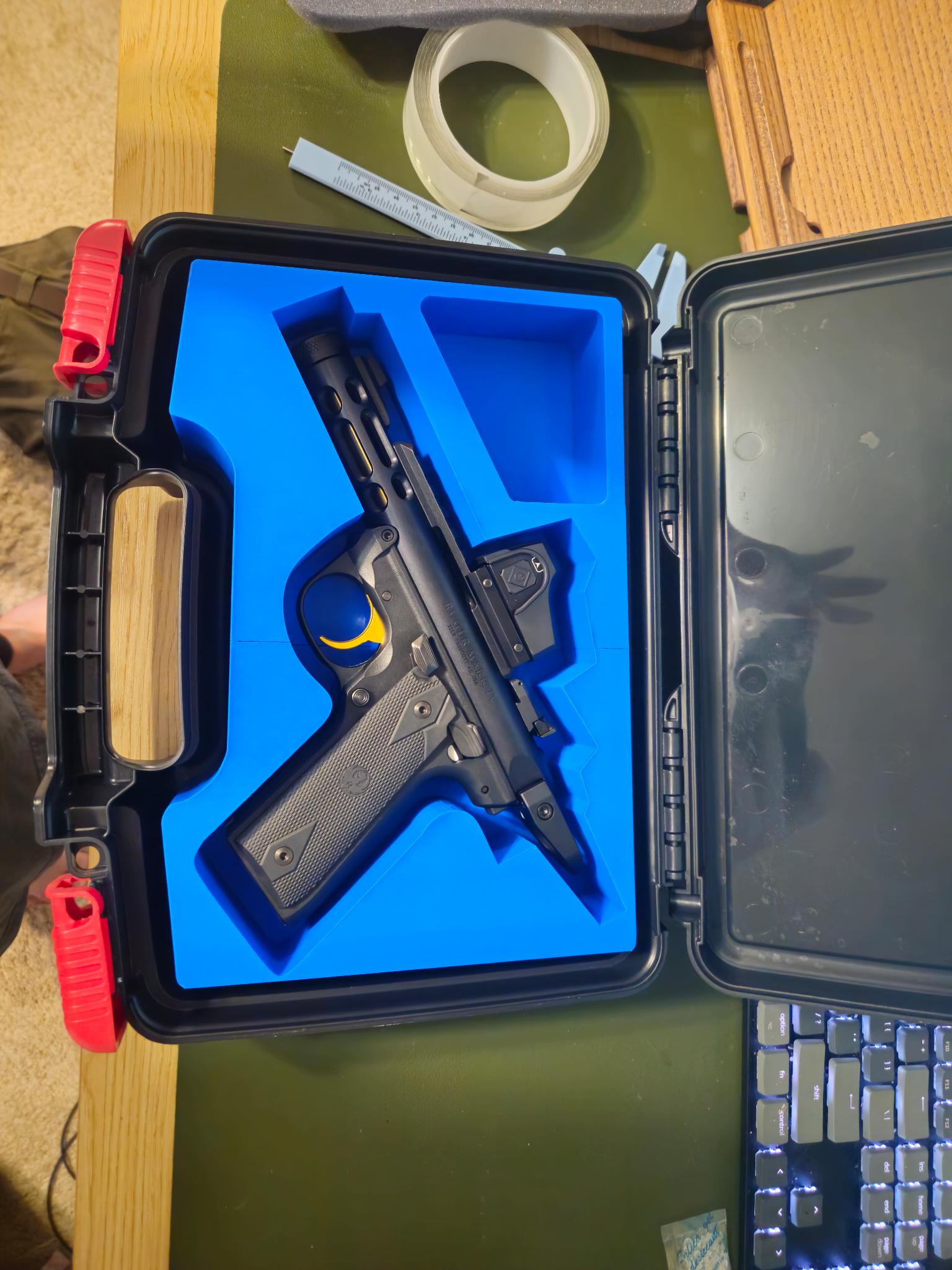 Miniatura 2 do modelo 3D Ruger MK IV Case insert | Optic and Pull ring | TPU Insert