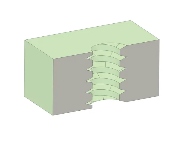 YARQ: How can I create a hole to match this toy screw?