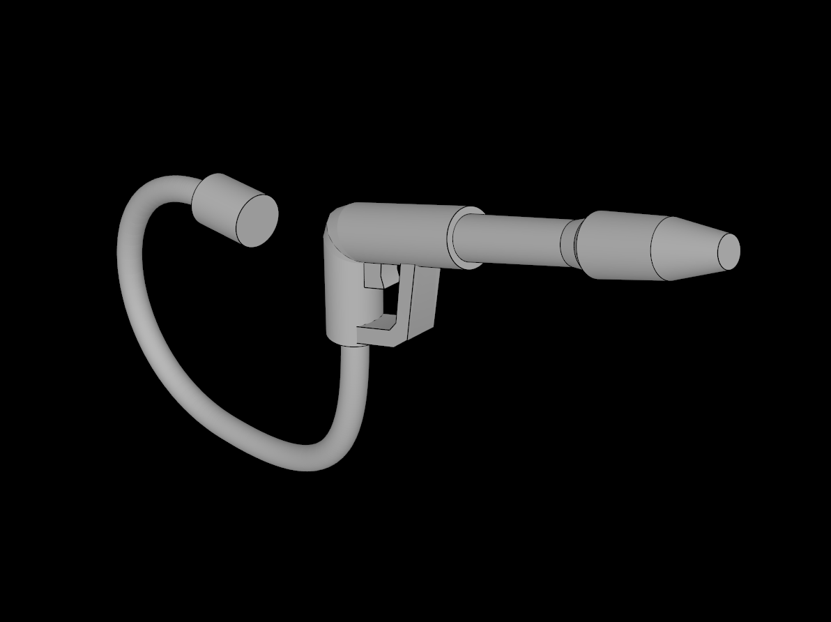 Lego Compatible (93225-f1.dat) Minifig Spray Gun with Hose