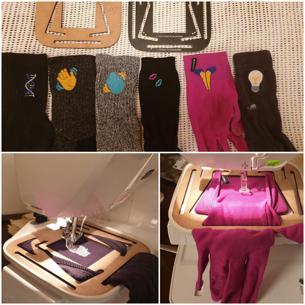 Embroidery sock frame by DanielKSchneider Download free STL model