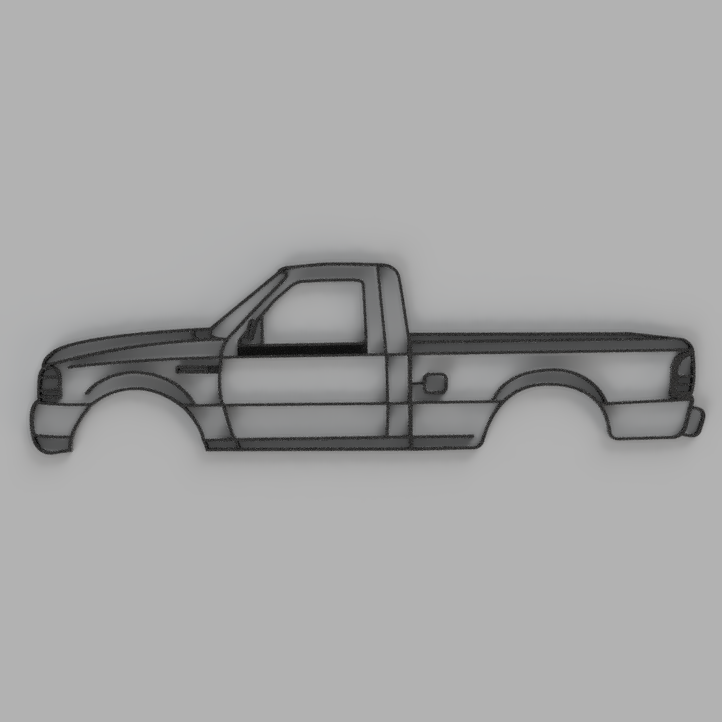 Ford ranger 1998 lineart