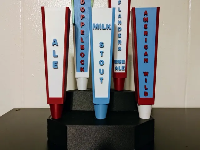 Customizable Beer Tap Handle with Swappable Plates