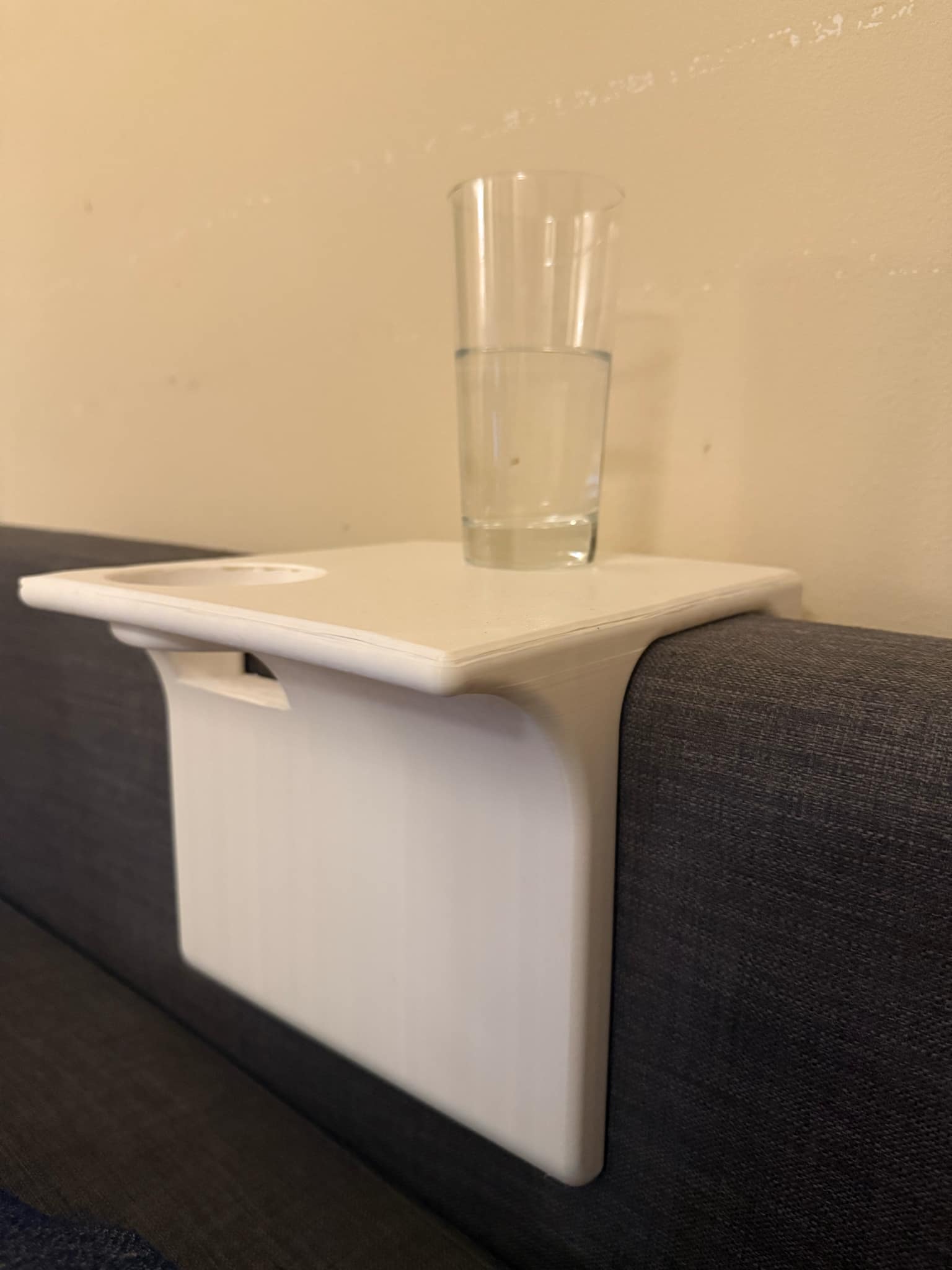 Sofa Table and Cup Holder (Adaptable but made for IKEA FRIHETEN couch)