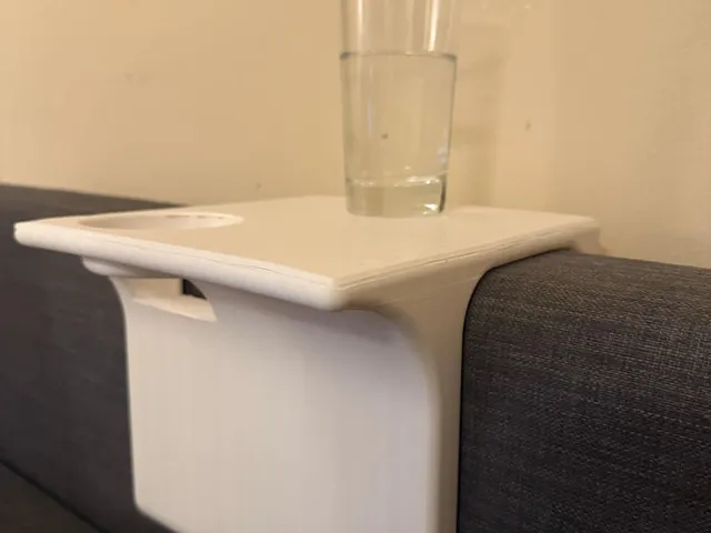 Sofa Table and Cup Holder (Adaptable but made for IKEA FRIHETEN couch)