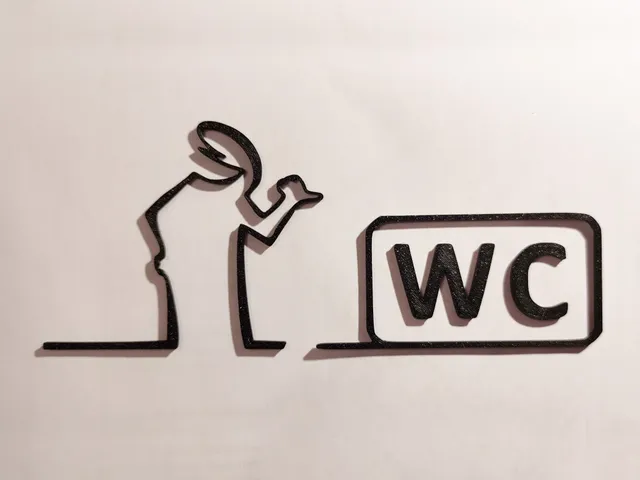 WC door hanger from the iconic cartoon "La Linea" Balum Balum.