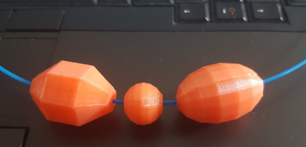 Running activity visualization beads