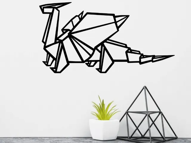 Paper Dragon Wall Decor