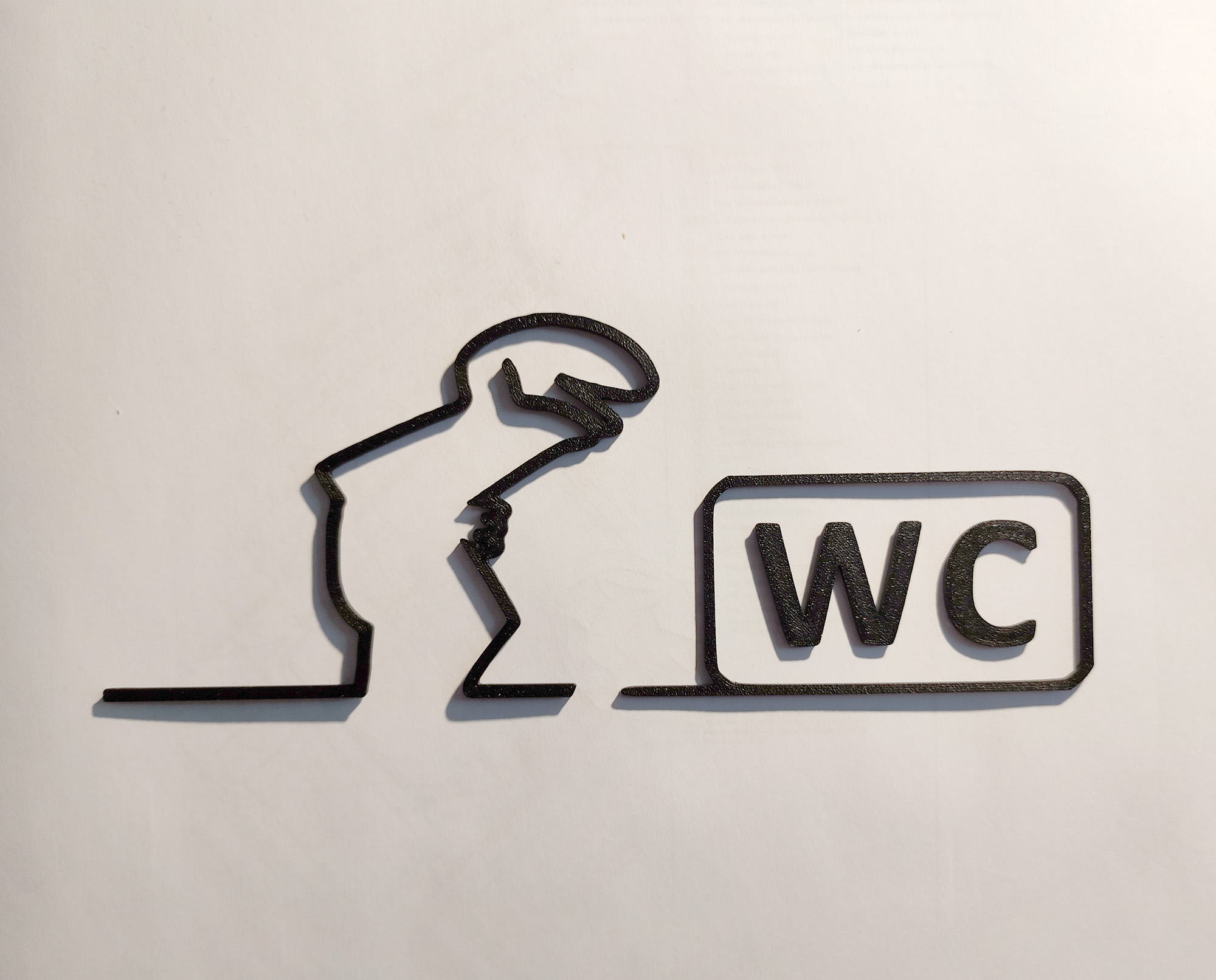 WC door hanger from the iconic cartoon "La Linea" Balum Balum.