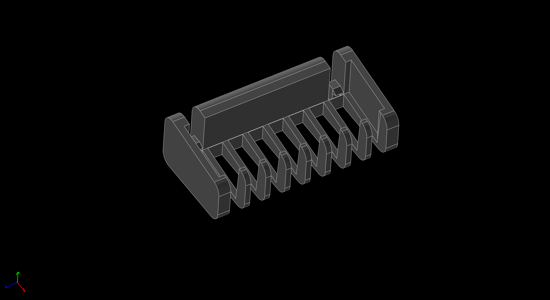 Miniatura 3 do modelo 3D Philips OneBlade comb