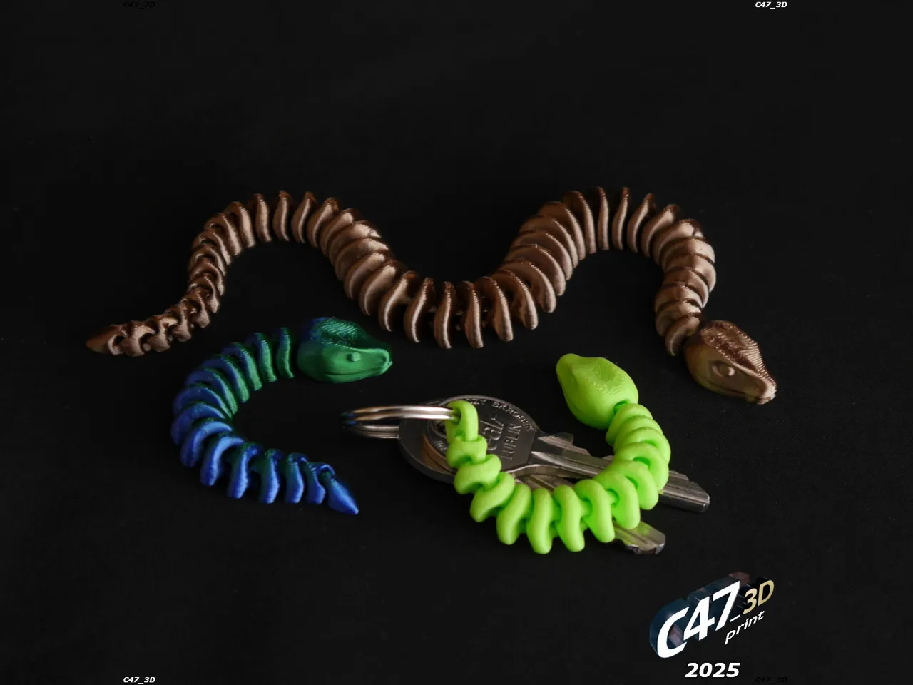 Flexi Snake Keychain