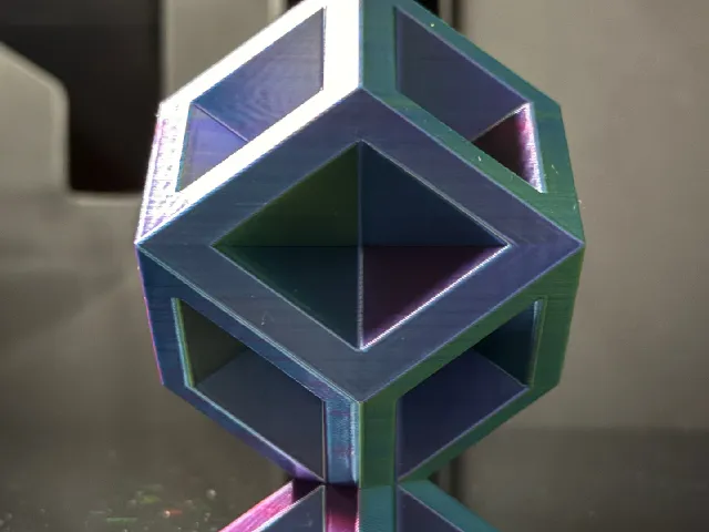 Rhombic Dodecahedron (Compartmentalized) with Attached Base