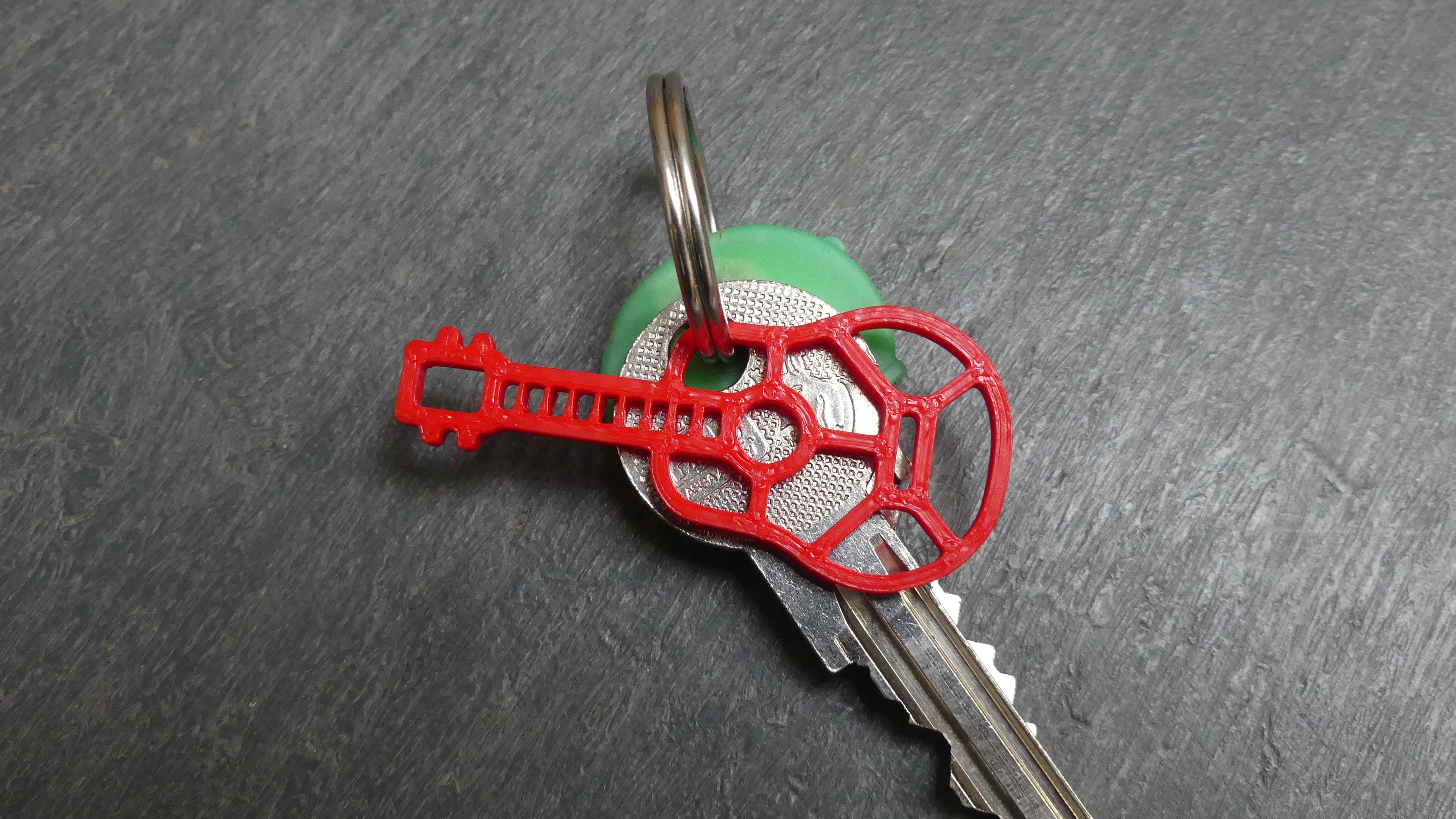 2D Keychain – Guitar