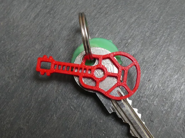 2D Keychain – Guitar