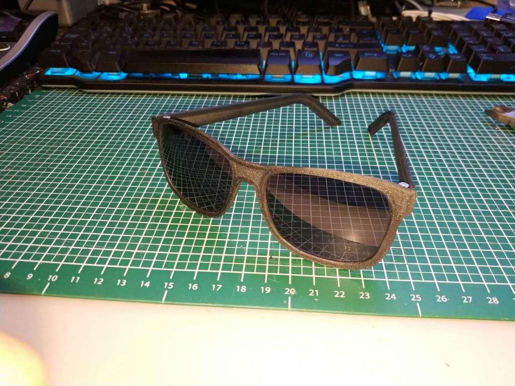 3D printed Sunglasses (for use with Polaroid PLD D343 807 glasses)