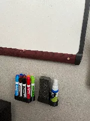 Whiteboard Marker, Eraser, Cleaner wall storage.