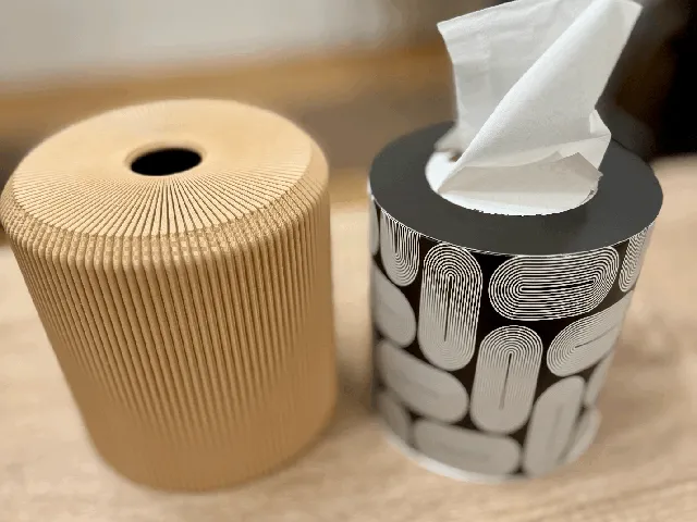 Taschentuchbox rund = tissue box round