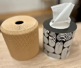 Taschentuchbox rund = tissue box round