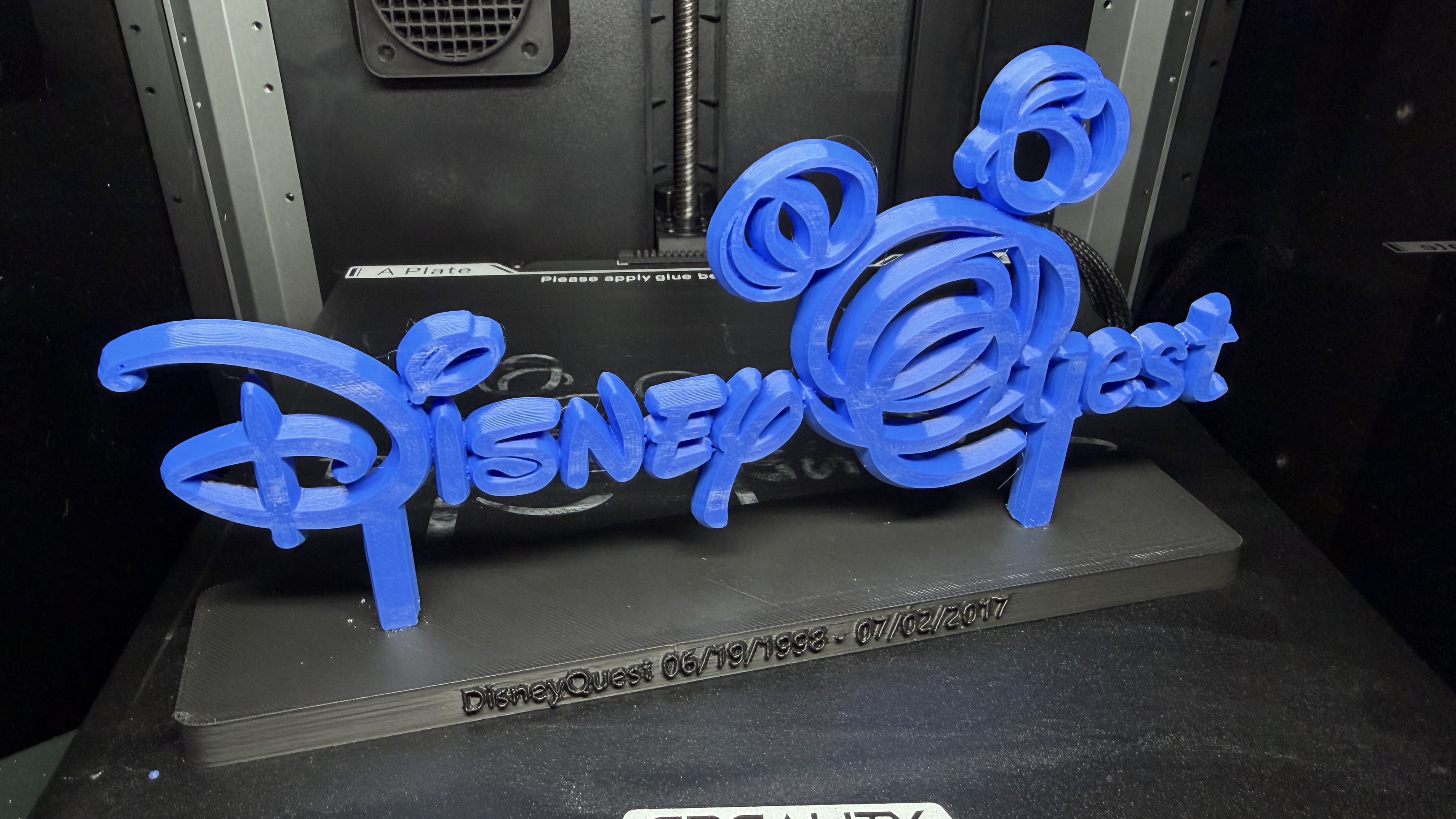 DisneyQuest Sign and Base